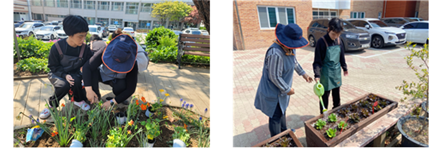 진로체험활동 하는 모습,  진로드림페스티벌 참여한 모습